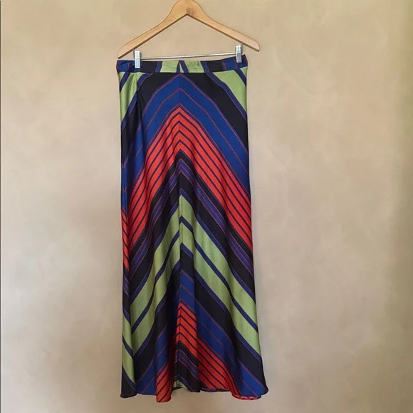 Free People Multicolor Striped Rio Maxi Skirt size 10' - Picture 2 of 5